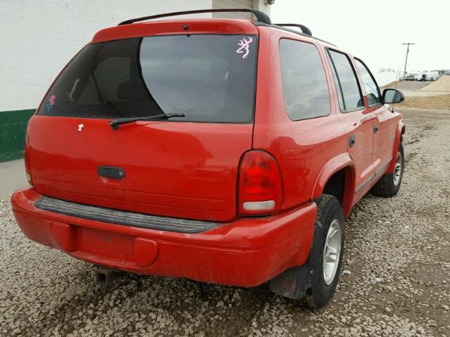 1B4HS28Z8XF675563 - 1999 DODGE DURANGO RED photo 4