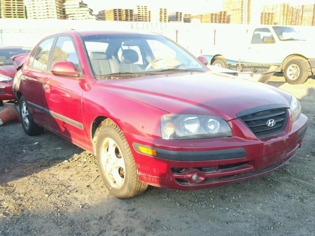 KMHDN46D95U956657 - 2005 HYUNDAI ELANTRA GL RED photo 1