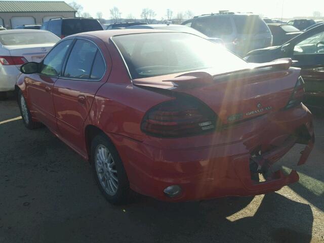 1G2NE52E35M243674 - 2005 PONTIAC GRAND AM S RED photo 3