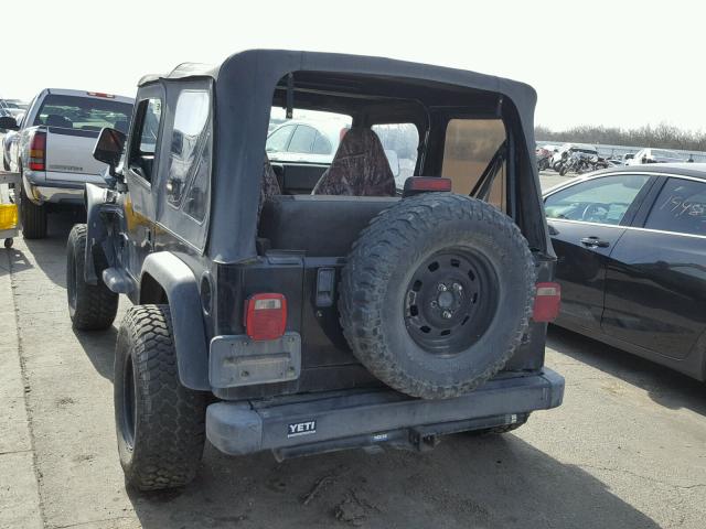 1J4FY29P8XP494635 - 1999 JEEP WRANGLER / BLACK photo 3