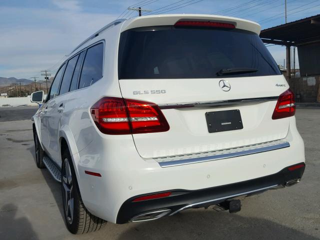 4JGDF7DE7HA894059 - 2017 MERCEDES-BENZ GLS 550 4M WHITE photo 3