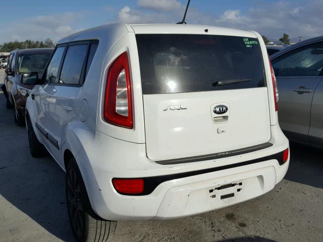 KNDJT2A6XD7502473 - 2013 KIA SOUL + WHITE photo 3