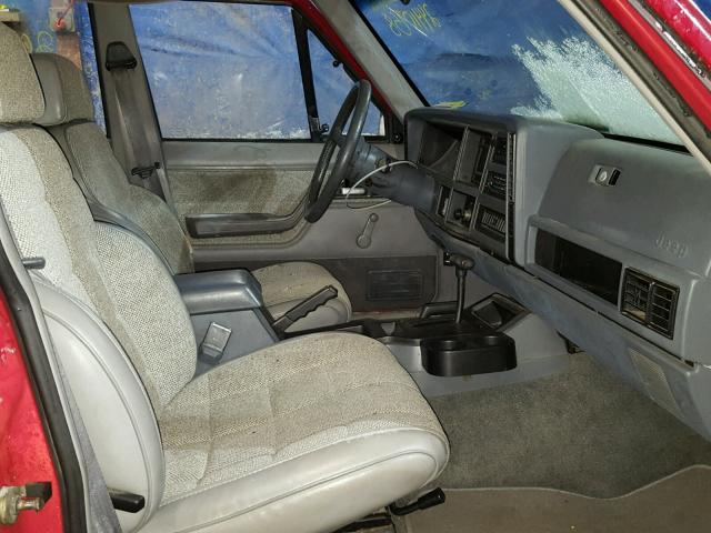 1J4FJ58S2NL243688 - 1992 JEEP CHEROKEE L RED photo 5