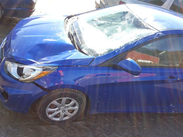 KMHCT4AE4DU462626 - 2013 HYUNDAI ACCENT GLS BLUE photo 9