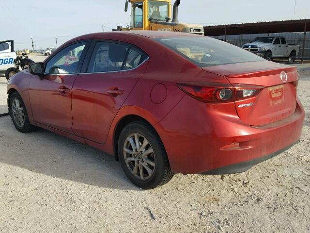 JM1BM1V79E1115366 - 2014 MAZDA 3 TOURING RED photo 3