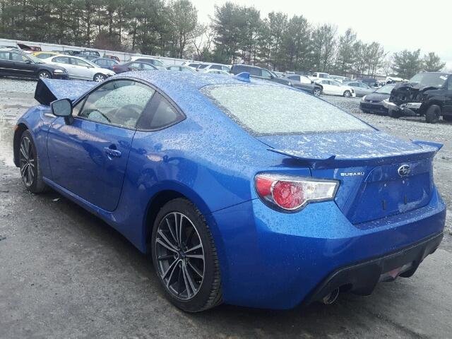 JF1ZCAC18F8602783 - 2015 SUBARU BRZ 2.0 LI BLUE photo 3