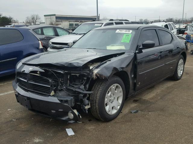 2B3KA43G66H522126 - 2006 DODGE CHARGER SE BLACK photo 2