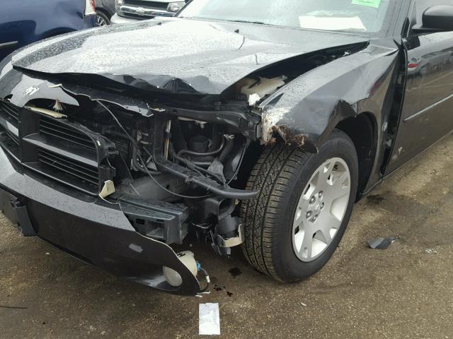 2B3KA43G66H522126 - 2006 DODGE CHARGER SE BLACK photo 9