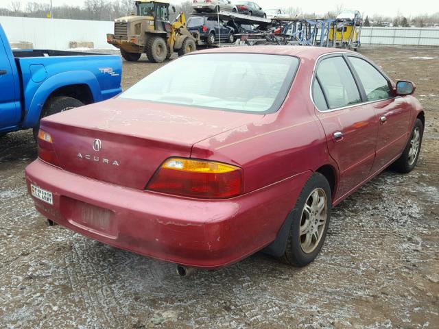 19UUA5644XA027844 - 1999 ACURA 3.2TL RED photo 4