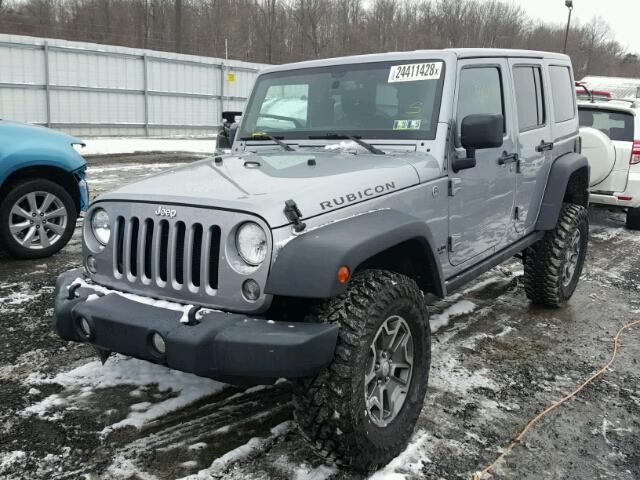 1C4BJWFG4EL146775 - 2014 JEEP WRANGLER U SILVER photo 2