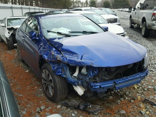 1HGCT1B77EA001833 - 2014 HONDA ACCORD EX BLUE photo 1