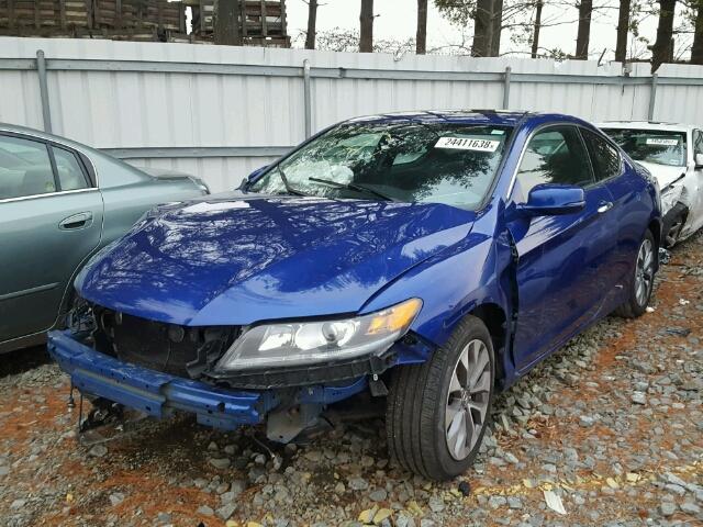 1HGCT1B77EA001833 - 2014 HONDA ACCORD EX BLUE photo 2