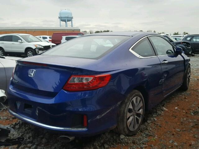 1HGCT1B77EA001833 - 2014 HONDA ACCORD EX BLUE photo 4