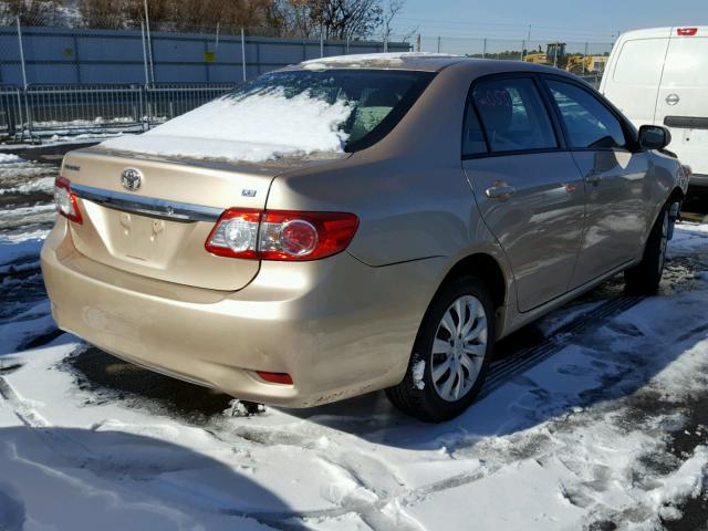 2T1BU4EE6CC869186 - 2012 TOYOTA COROLLA BA TAN photo 4