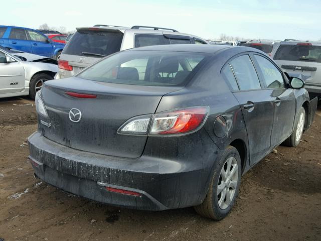 JM1BL1VF0B1389304 - 2011 MAZDA 3 I GRAY photo 4