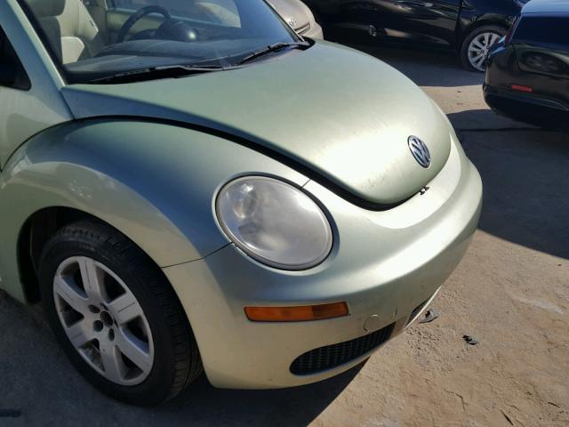 3VWRW31C97M507161 - 2007 VOLKSWAGEN NEW BEETLE მწვანე ფოტო 9