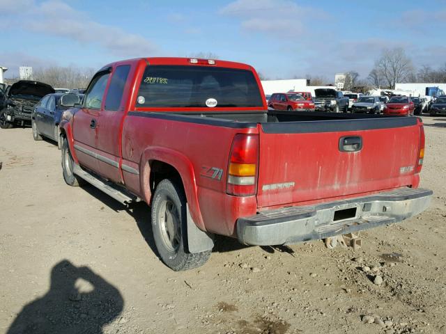 1GTEK19T9XE502487 - 1999 GMC NEW SIERRA RED photo 3