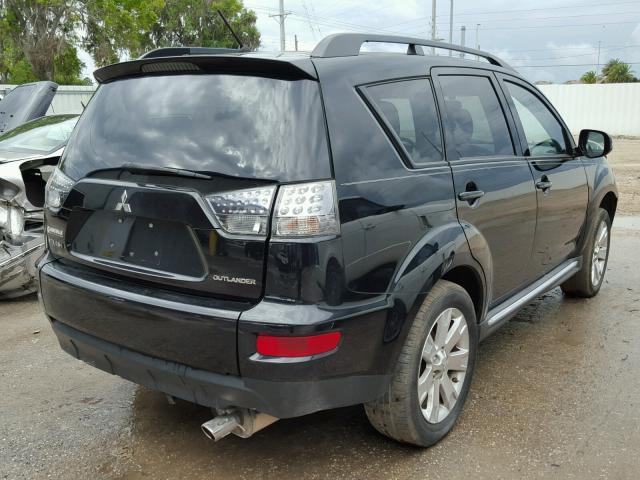 JA4AS3AW7DU013937 - 2013 MITSUBISHI OUTLANDER BLACK photo 4