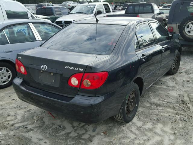 1NXBR32E98Z937454 - 2008 TOYOTA COROLLA CE BLACK photo 4