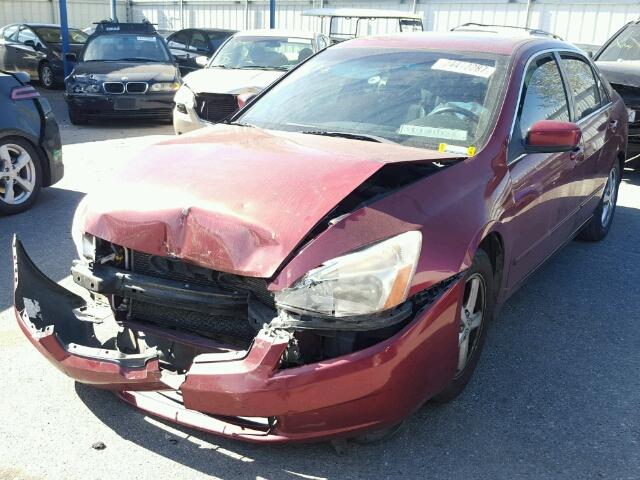 JHMCM56744C036800 - 2004 HONDA ACCORD EX MAROON photo 2