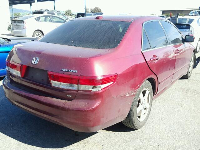 JHMCM56744C036800 - 2004 HONDA ACCORD EX MAROON photo 4