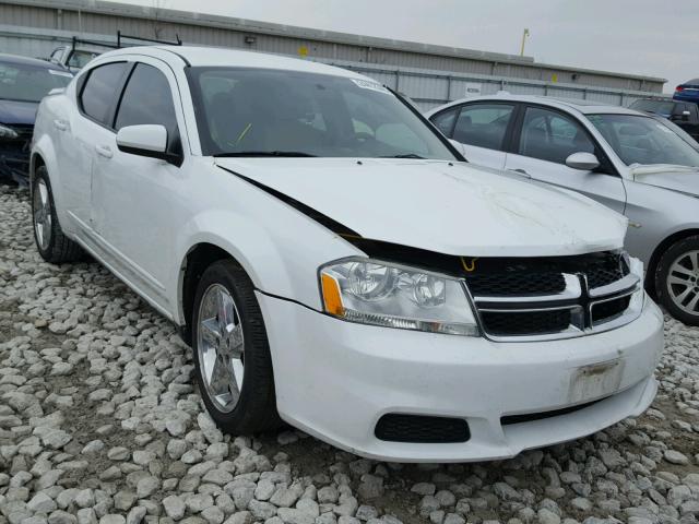 1B3BD1FB1BN557003 - 2011 DODGE AVENGER MA WHITE photo 1