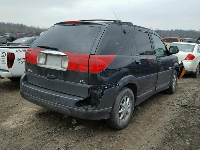 3G5DB03EX2S604788 - 2002 BUICK RENDEZVOUS BLACK photo 4