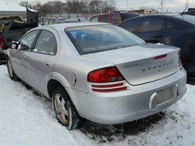 1B3EL46X76N195634 - 2006 DODGE STRATUS SX SILVER photo 3