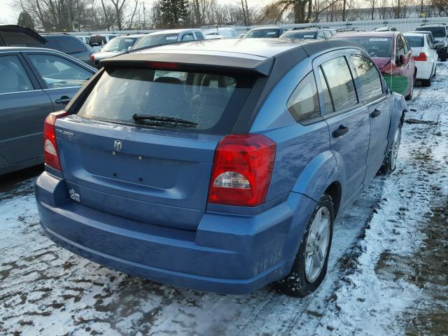 1B3HB28BX7D539471 - 2007 DODGE CALIBER BLUE photo 4