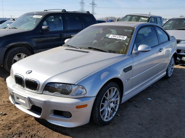 WBSBL93493JR21241 - 2003 BMW M3 SILVER photo 2