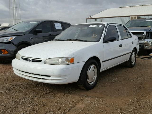 1NXBR12E1XZ147066 - 1999 TOYOTA COROLLA VE WHITE photo 2