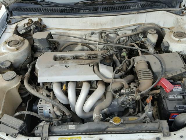 1NXBR12E1XZ147066 - 1999 TOYOTA COROLLA VE WHITE photo 7