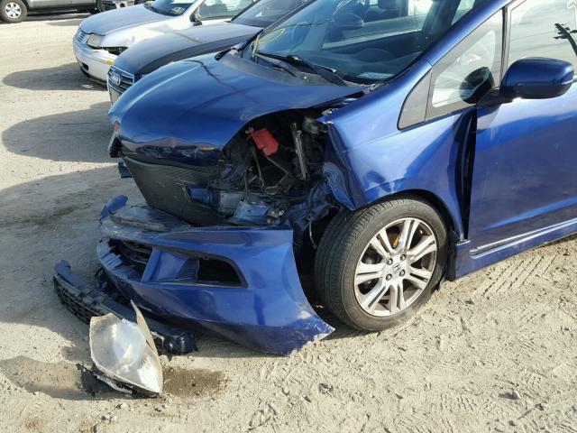 JHMGE88449S053872 - 2009 HONDA FIT SPORT BLUE photo 9