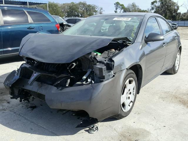 1G2ZF58B674200610 - 2007 PONTIAC G6 VALUE L GRAY photo 2