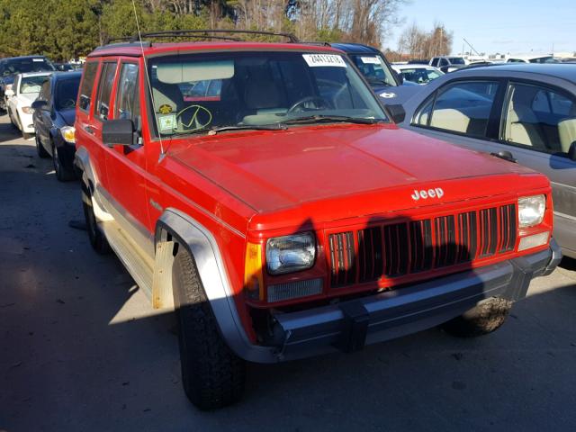 1J4FJ78S7SL611600 - 1995 JEEP CHEROKEE C RED photo 1