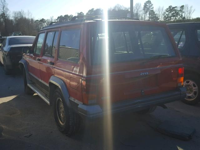 1J4FJ78S7SL611600 - 1995 JEEP CHEROKEE C RED photo 3