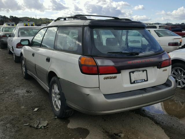 4S3BH665126301061 - 2002 SUBARU LEGACY OUT WHITE photo 3