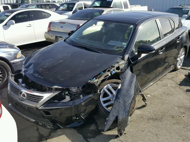 JTHKD5BH6F2230022 - 2015 LEXUS CT 200 BLACK photo 2