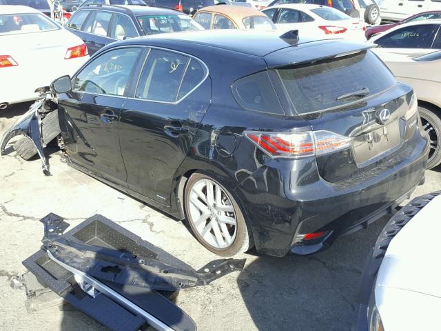 JTHKD5BH6F2230022 - 2015 LEXUS CT 200 BLACK photo 3