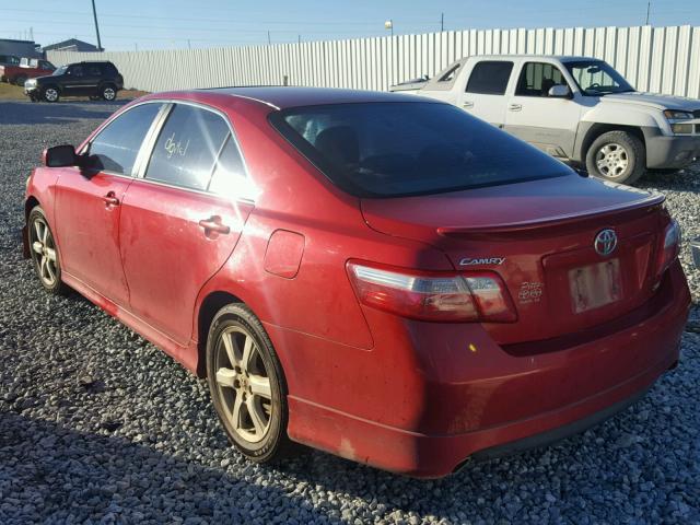 4T1BK46K78U070727 - 2008 TOYOTA CAMRY LE RED photo 3