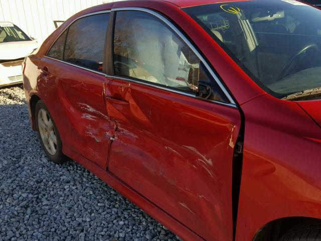 4T1BK46K78U070727 - 2008 TOYOTA CAMRY LE RED photo 9