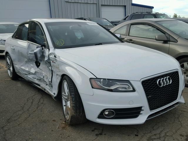 WAUKGAFL3CA064038 - 2012 AUDI S4 PRESTIG WHITE photo 1