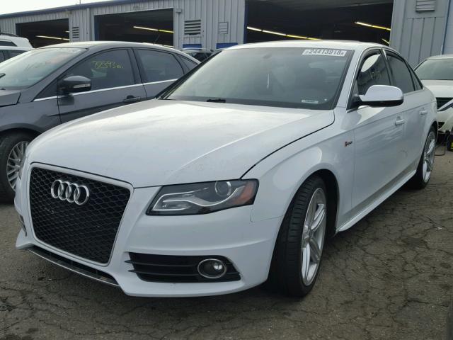 WAUKGAFL3CA064038 - 2012 AUDI S4 PRESTIG WHITE photo 2