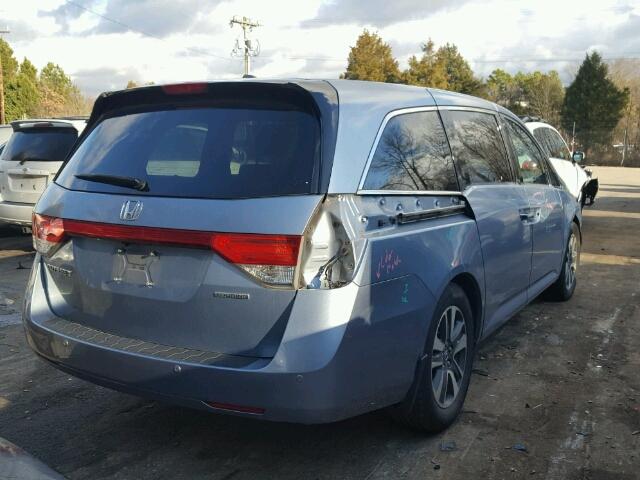 5FNRL5H9XEB114577 - 2014 HONDA ODYSSEY TO BLUE photo 4