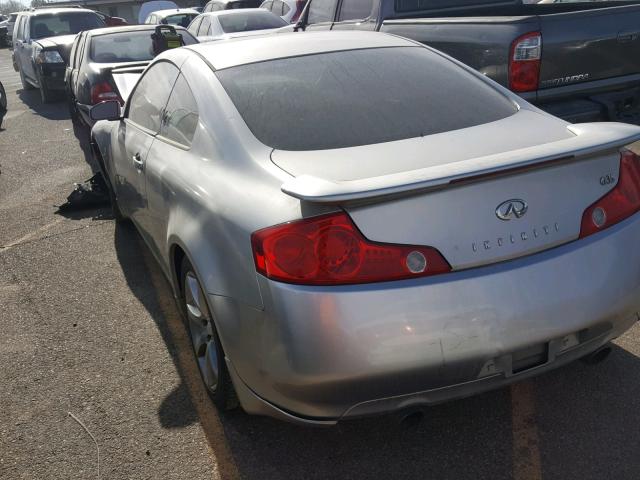 JNKCV54E24M301173 - 2004 INFINITI G35 SILVER photo 3