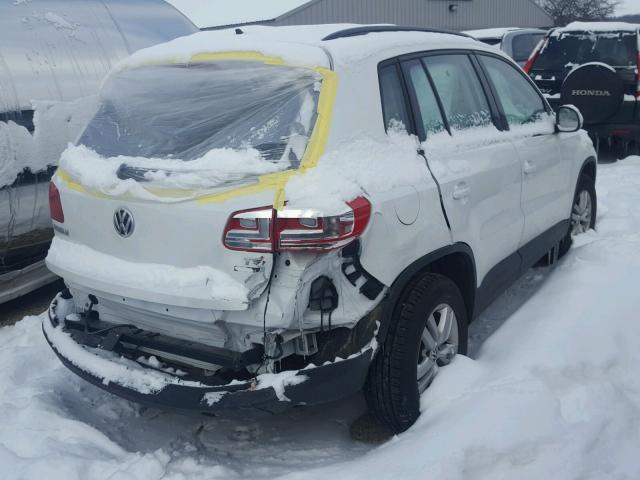 WVGBV7AX0HK007685 - 2017 VOLKSWAGEN TIGUAN S WHITE photo 4