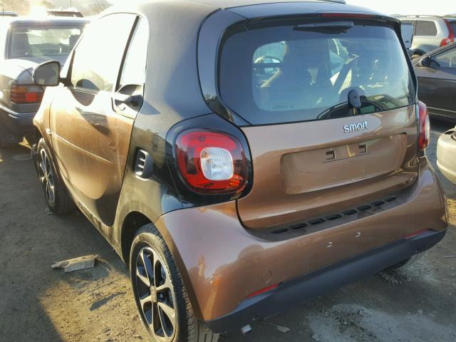 WMEFJ5DA6GK065071 - 2016 SMART FORTWO BROWN photo 3