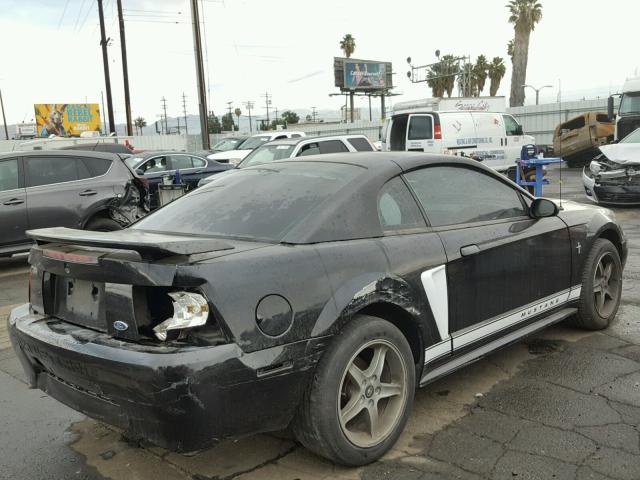 1FAFP40442F224796 - 2002 FORD MUSTANG BLACK photo 4