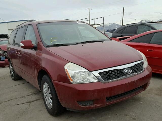 KNDMG4C77B6377910 - 2011 KIA SEDONA LX RED photo 1