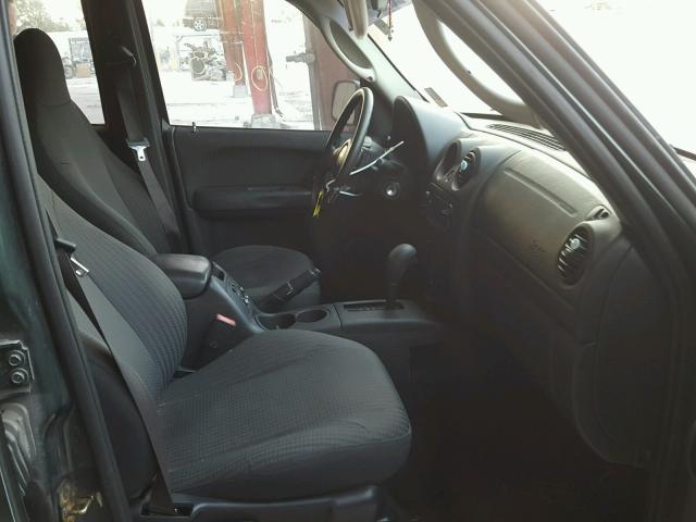 1J4GK48K52W359148 - 2002 JEEP LIBERTY SP GREEN photo 5